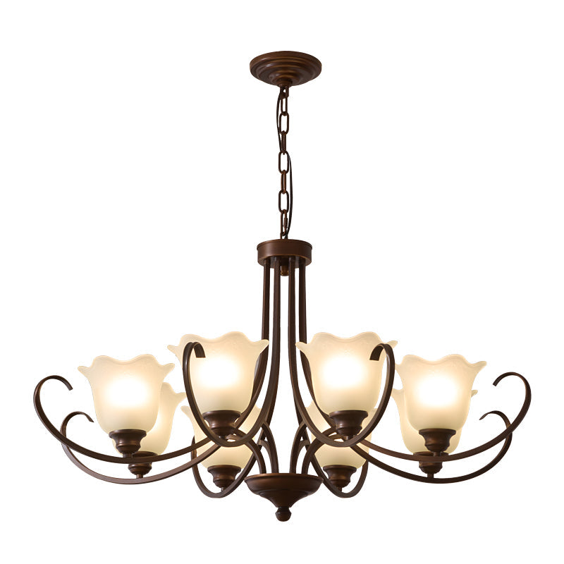 Mireille Floral Chandelier - Elegant Design with Adjustable Height & L