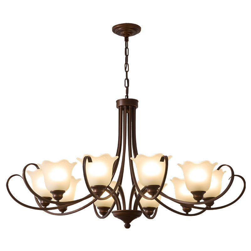 Mireille Floral Chandelier - Elegant Design with Adjustable Height & L