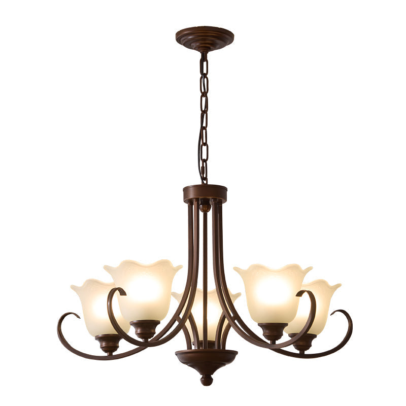 Mireille Floral Chandelier - Elegant Design with Adjustable Height & L