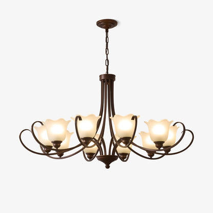Mireille Floral Chandelier - Elegant Design with Adjustable Height & L