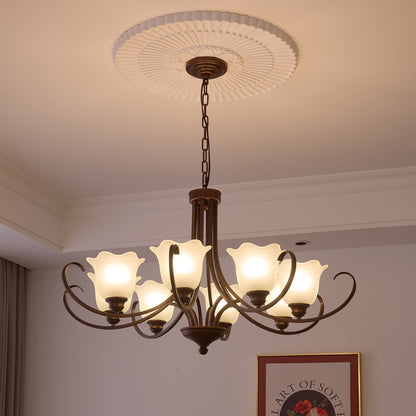 Mireille Floral Chandelier - Elegant Design with Adjustable Height & L
