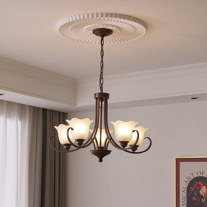 Mireille Floral Chandelier - Elegant Design with Adjustable Height & L