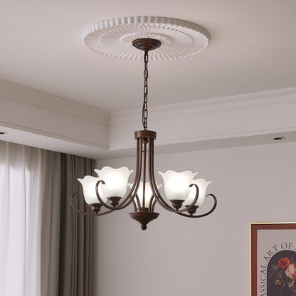 Mireille Floral Chandelier - Elegant Design with Adjustable Height & L