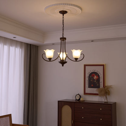Mireille Floral Chandelier - Elegant Design with Adjustable Height & L