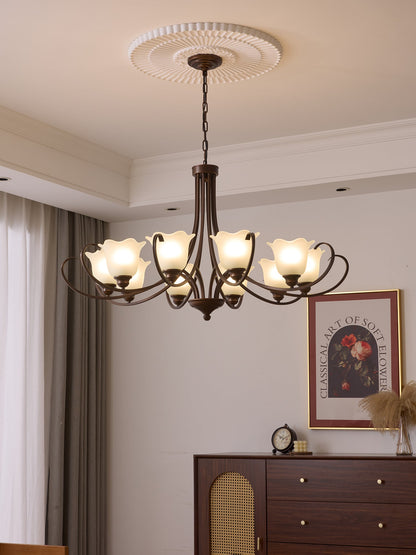 Mireille Floral Chandelier - Elegant Design with Adjustable Height & L