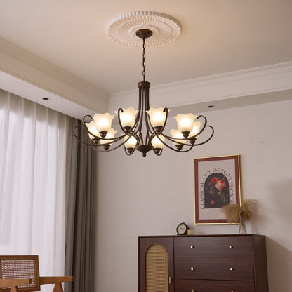 Mireille Floral Chandelier - Elegant Design with Adjustable Height & L