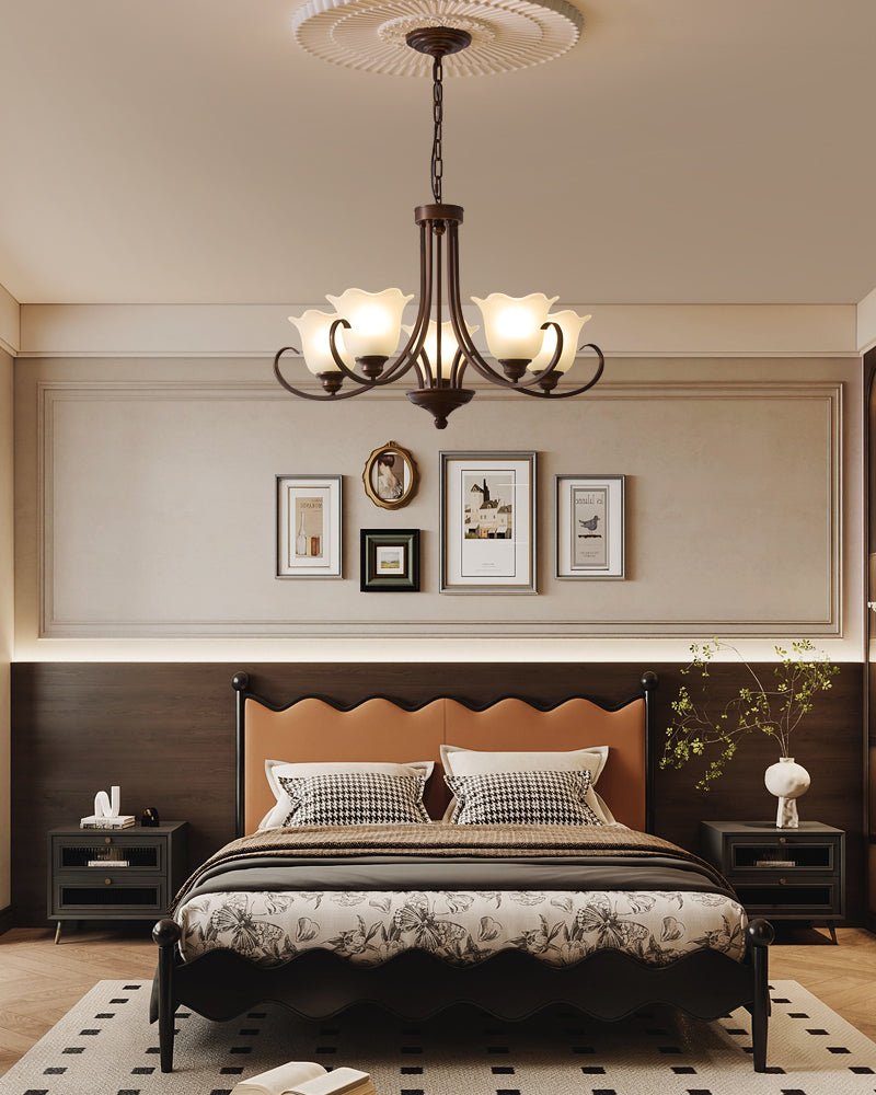Mireille Floral Chandelier - Elegant Design with Adjustable Height & L
