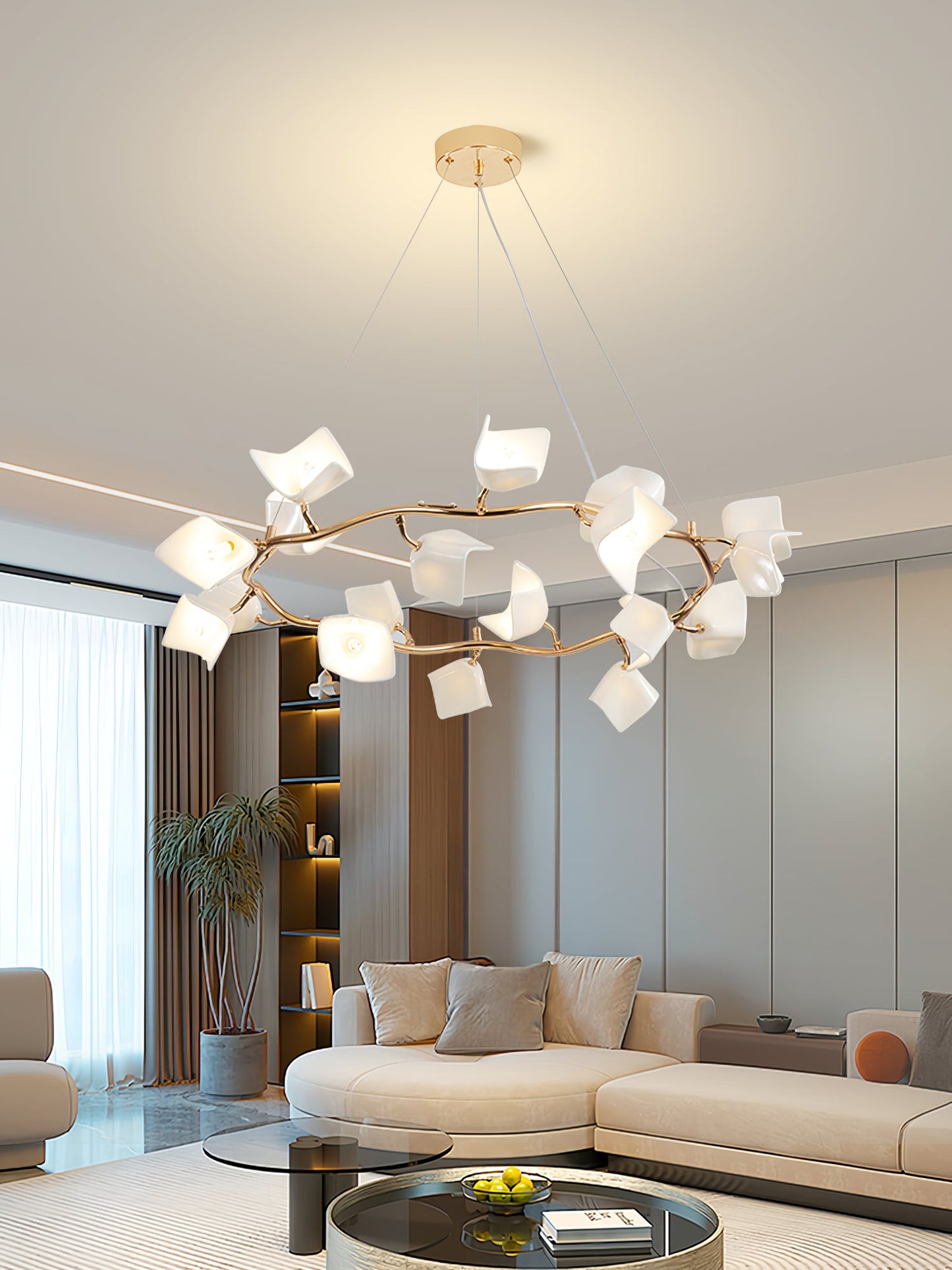 Mistral Flora Chandelier - Elegant Design with Adjustable Height & LED