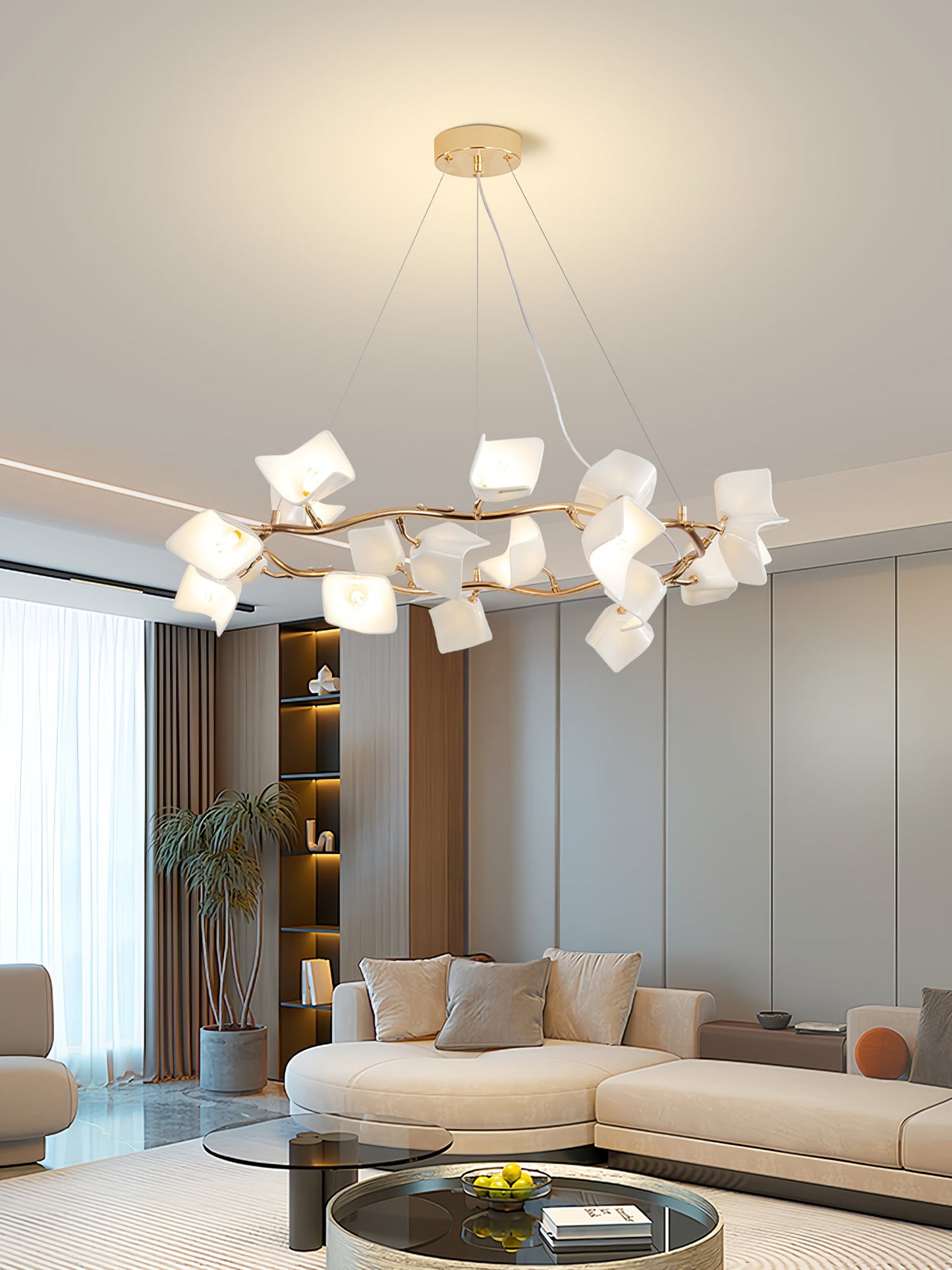 Mistral Flora Chandelier - Elegant Design with Adjustable Height & LED