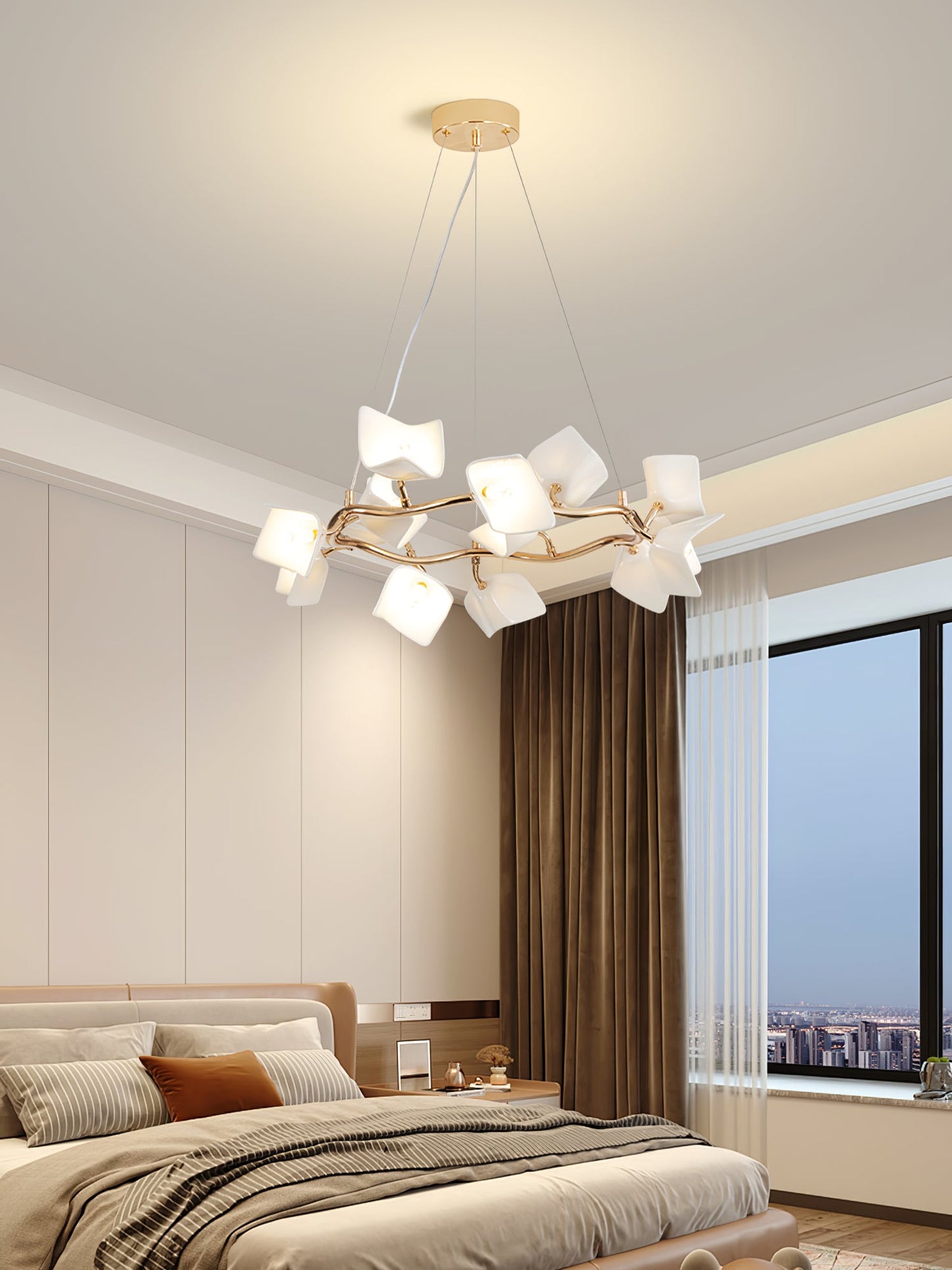 Mistral Flora Chandelier - Elegant Design with Adjustable Height & LED