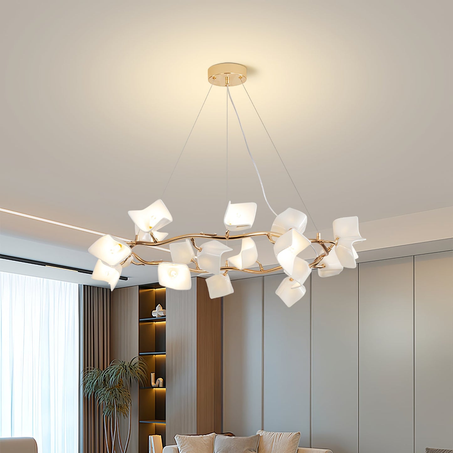 Mistral Flora Chandelier - Elegant Design with Adjustable Height & LED