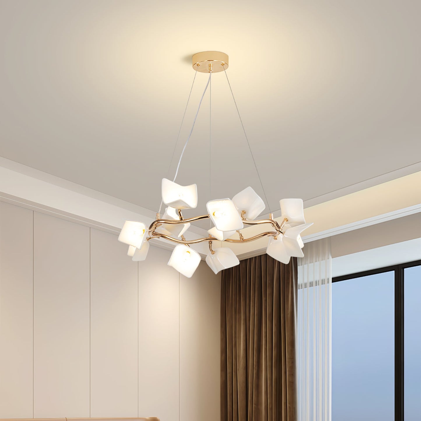 Mistral Flora Chandelier - Elegant Design with Adjustable Height & LED