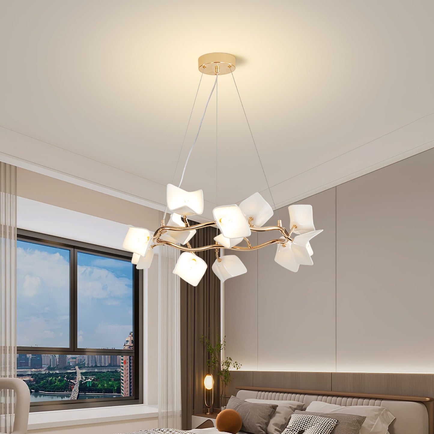 Mistral Flora Chandelier - Elegant Design with Adjustable Height & LED