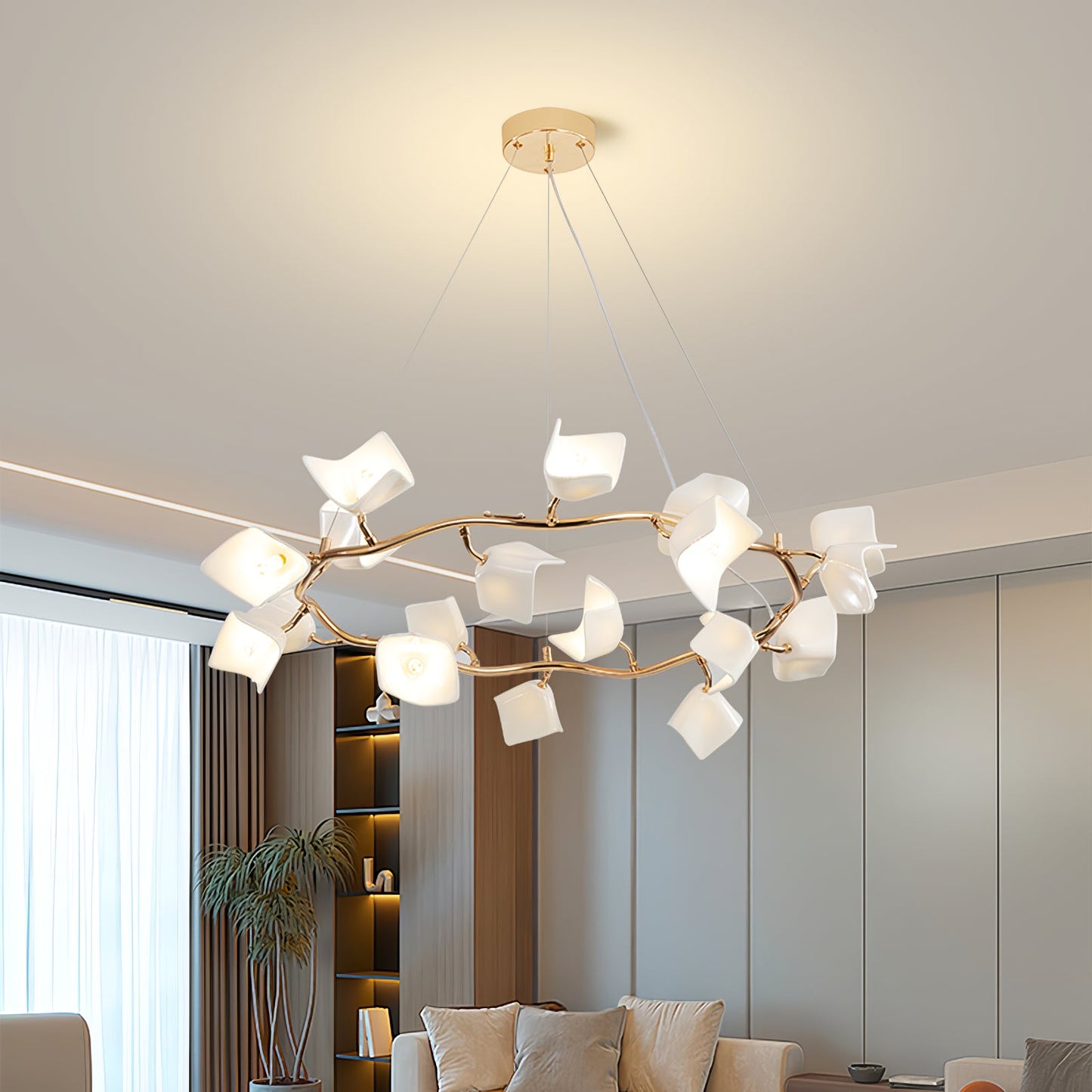 Mistral Flora Chandelier - Elegant Design with Adjustable Height & LED