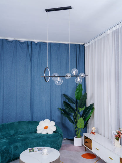 Elegant Mita Chandelier - Crystal Accents & Adjustable Height