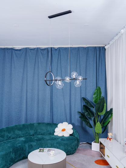 Elegant Mita Chandelier - Crystal Accents & Adjustable Height