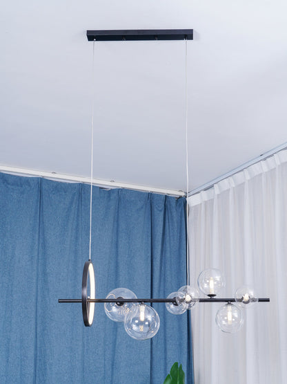 Elegant Mita Chandelier - Crystal Accents & Adjustable Height