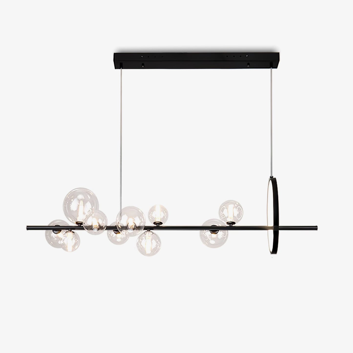 Elegant Mita Chandelier - Crystal Accents & Adjustable Height