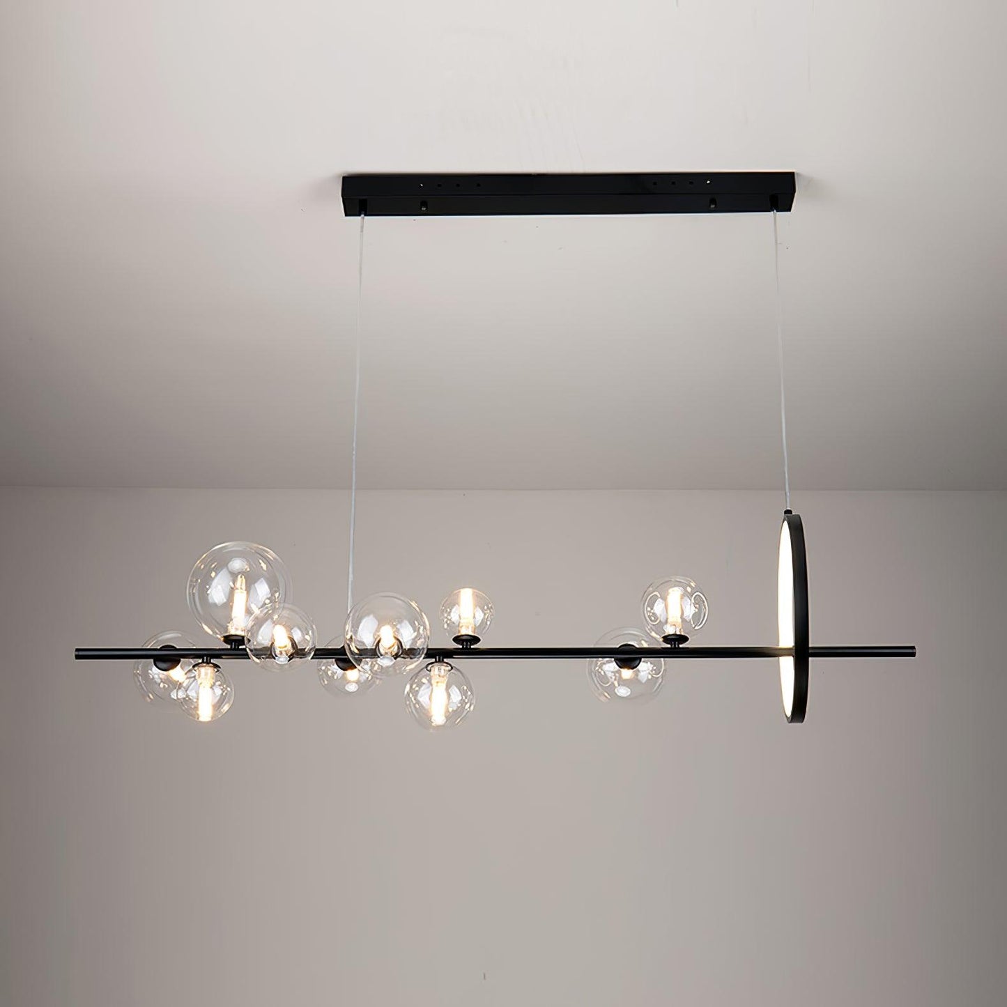Elegant Mita Chandelier - Crystal Accents & Adjustable Height