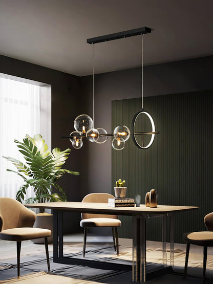 Elegant Mita Chandelier - Crystal Accents & Adjustable Height