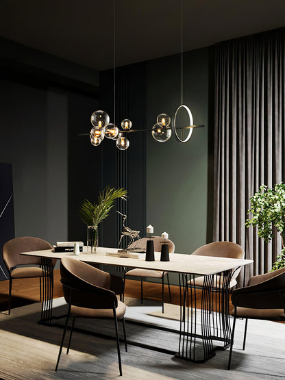 Elegant Mita Chandelier - Crystal Accents & Adjustable Height
