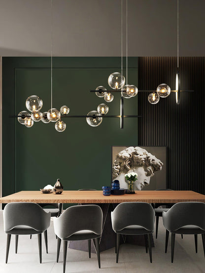 Elegant Mita Chandelier - Crystal Accents & Adjustable Height