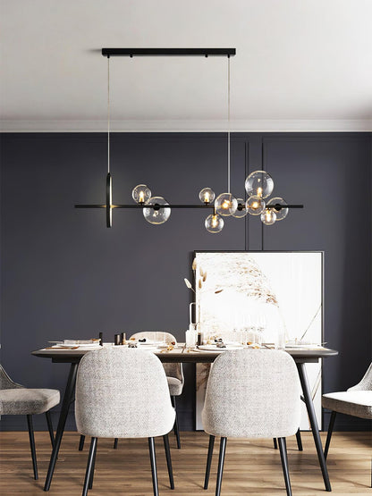 Elegant Mita Chandelier - Crystal Accents & Adjustable Height