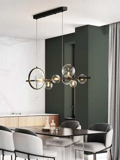Elegant Mita Chandelier - Crystal Accents & Adjustable Height