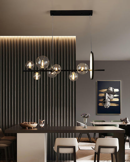 Elegant Mita Chandelier - Crystal Accents & Adjustable Height