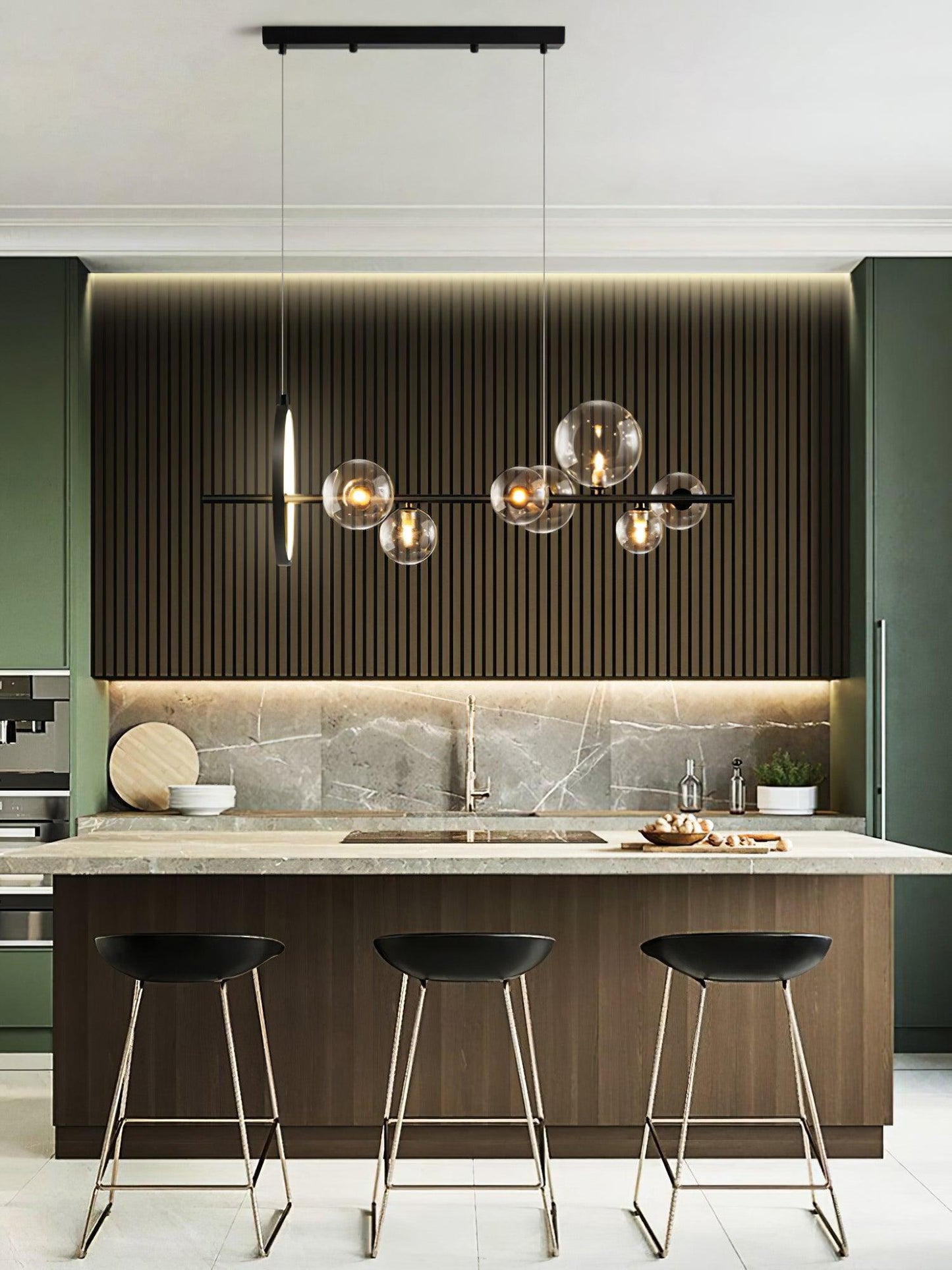 Elegant Mita Chandelier - Crystal Accents & Adjustable Height