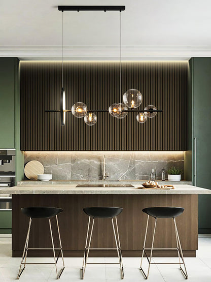 Elegant Mita Chandelier - Crystal Accents & Adjustable Height