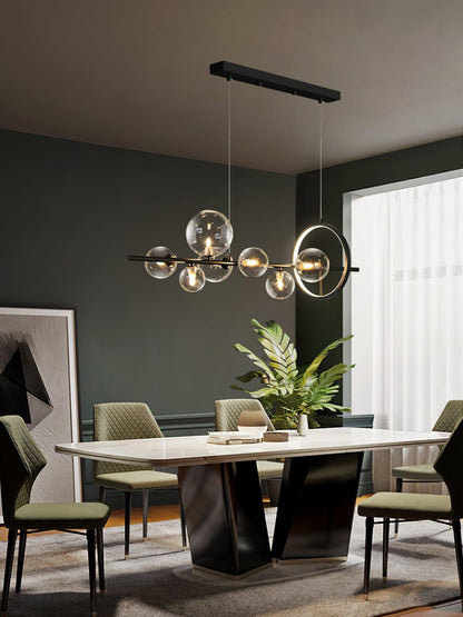 Elegant Mita Chandelier - Crystal Accents & Adjustable Height