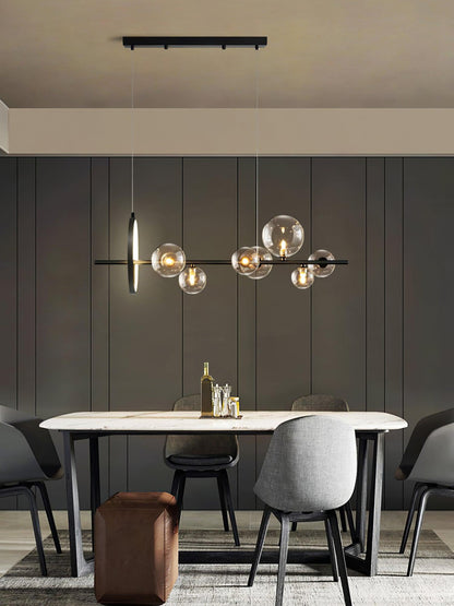 Elegant Mita Chandelier - Crystal Accents & Adjustable Height