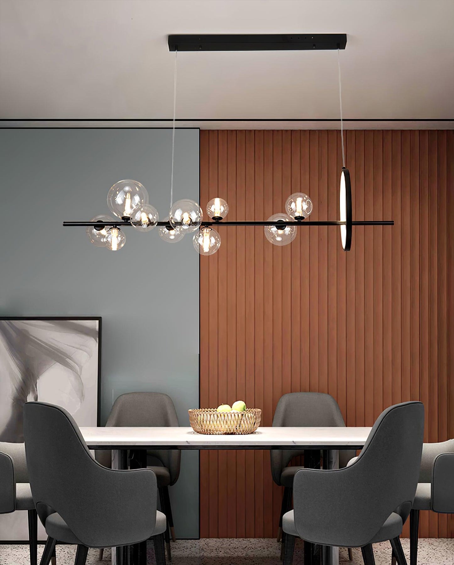 Elegant Mita Chandelier - Crystal Accents & Adjustable Height