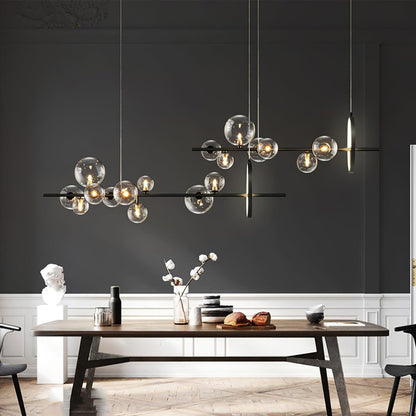 Elegant Mita Chandelier - Crystal Accents & Adjustable Height