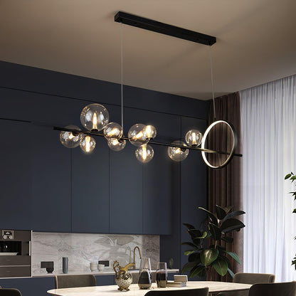 Elegant Mita Chandelier - Crystal Accents & Adjustable Height