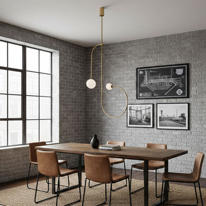 Mobile Chandelier with Adjustable Height and LED Lighting Features