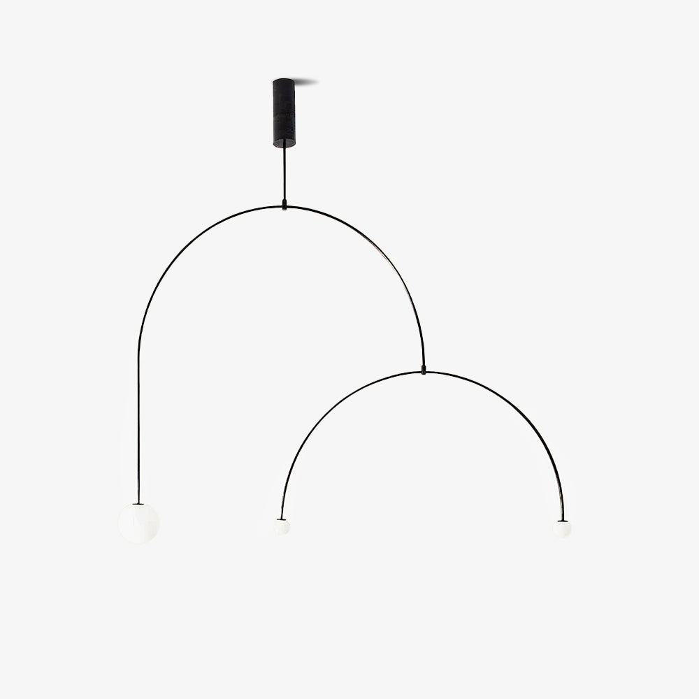 Mobile Chandelier with Adjustable Height and LED Lighting Features