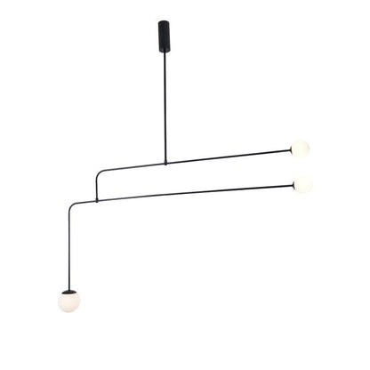 Mobile Chandelier with Adjustable Height and LED Lighting Features