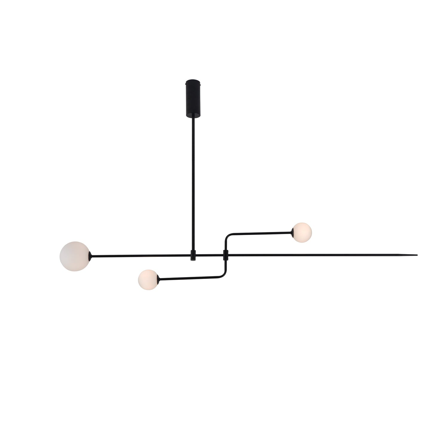 Mobile Chandelier with Adjustable Height and LED Lighting Features