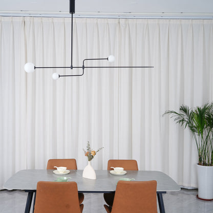 Mobile Chandelier with Adjustable Height and LED Lighting Features