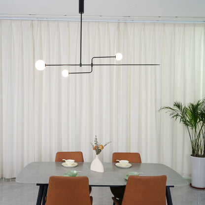 Mobile Chandelier with Adjustable Height and LED Lighting Features