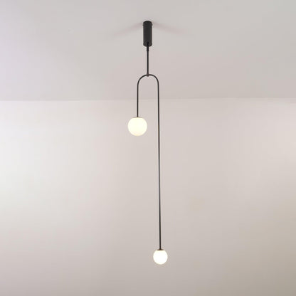 Mobile Chandelier with Adjustable Height and LED Lighting Features