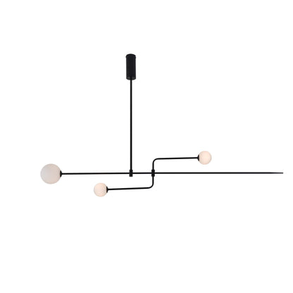 Mobile Chandelier with Adjustable Height and LED Lighting Features