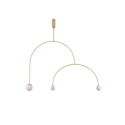 Mobile Chandelier with Adjustable Height and LED Lighting Features