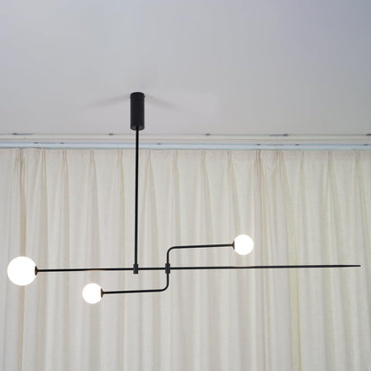Mobile Chandelier with Adjustable Height and LED Lighting Features