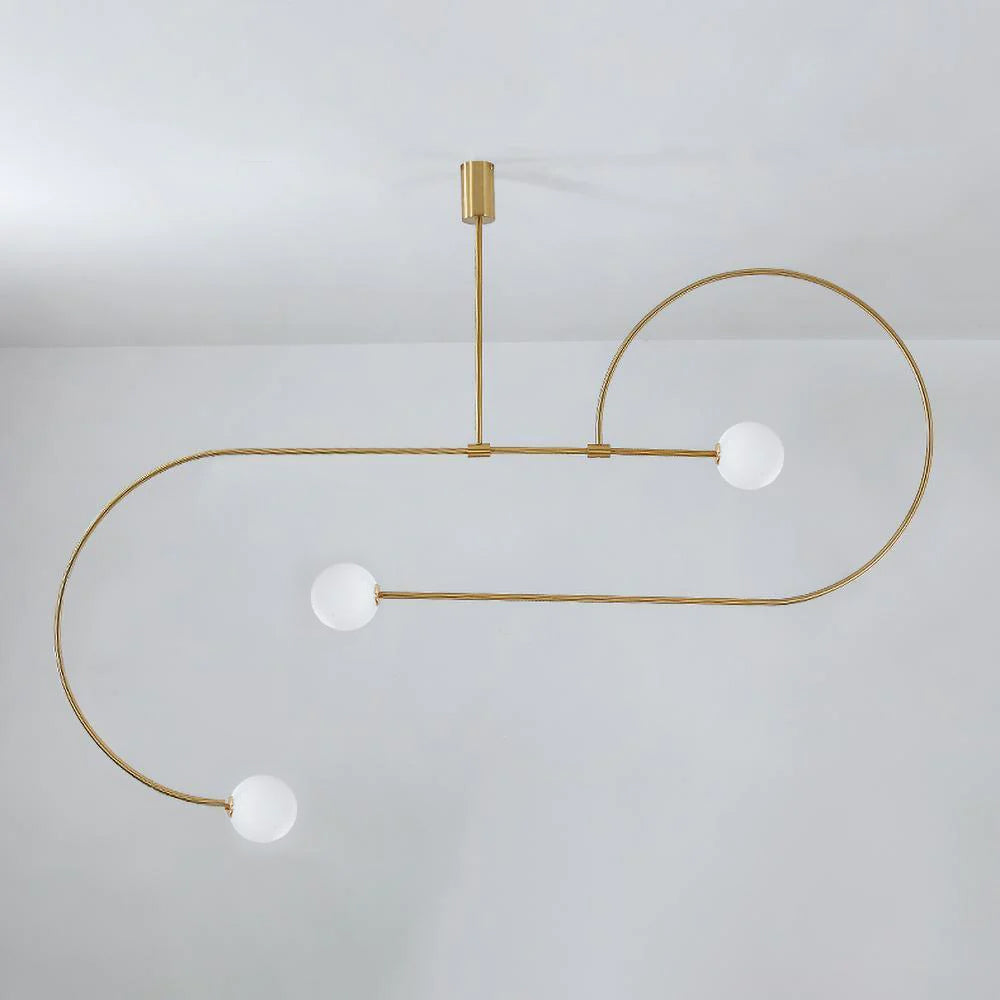 Mobile Chandelier with Adjustable Height and LED Lighting Features