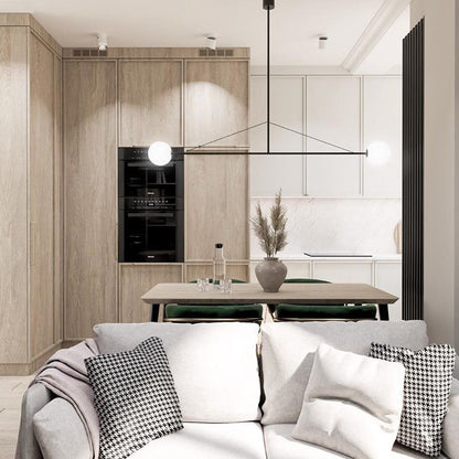 Mobile Chandelier with Adjustable Height and LED Lighting Features