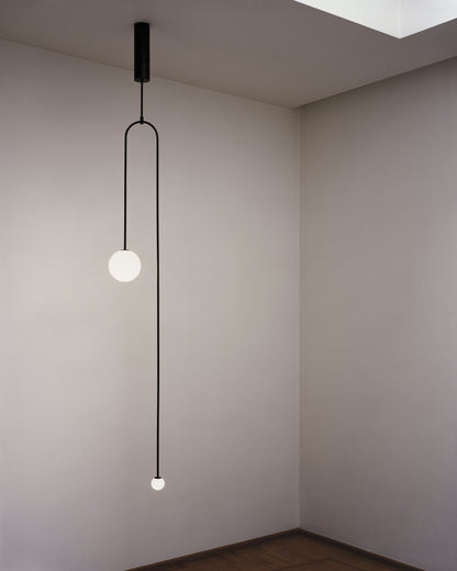 Mobile Chandelier with Adjustable Height and LED Lighting Features
