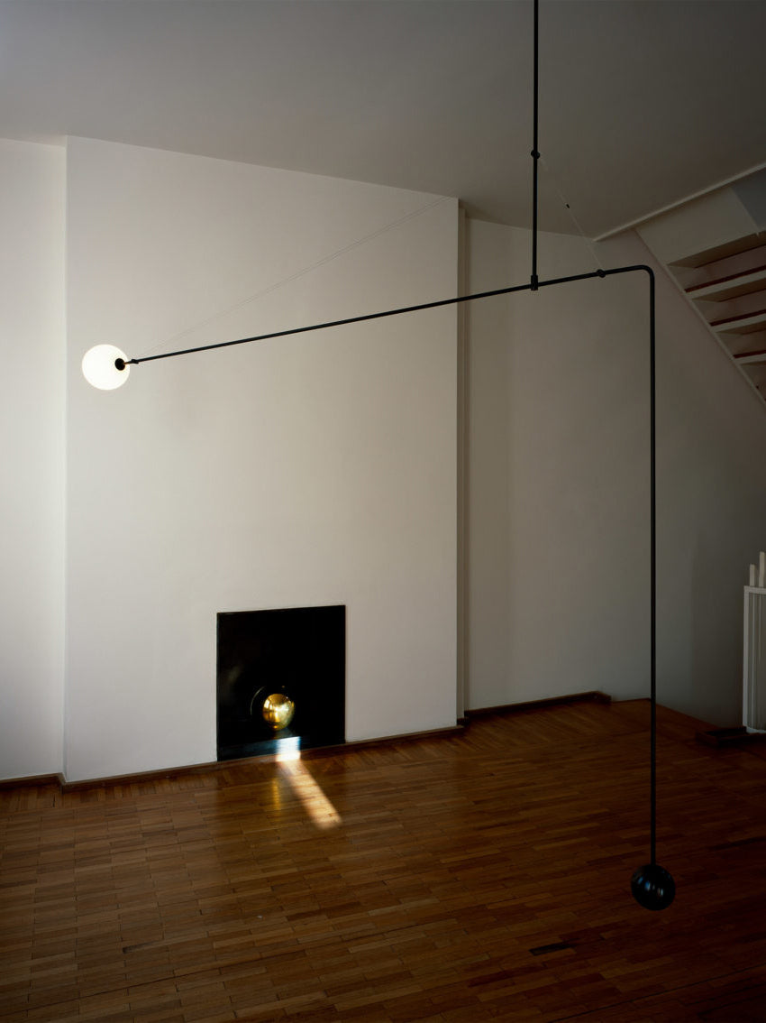 Mobile Chandelier with Adjustable Height and LED Lighting Features